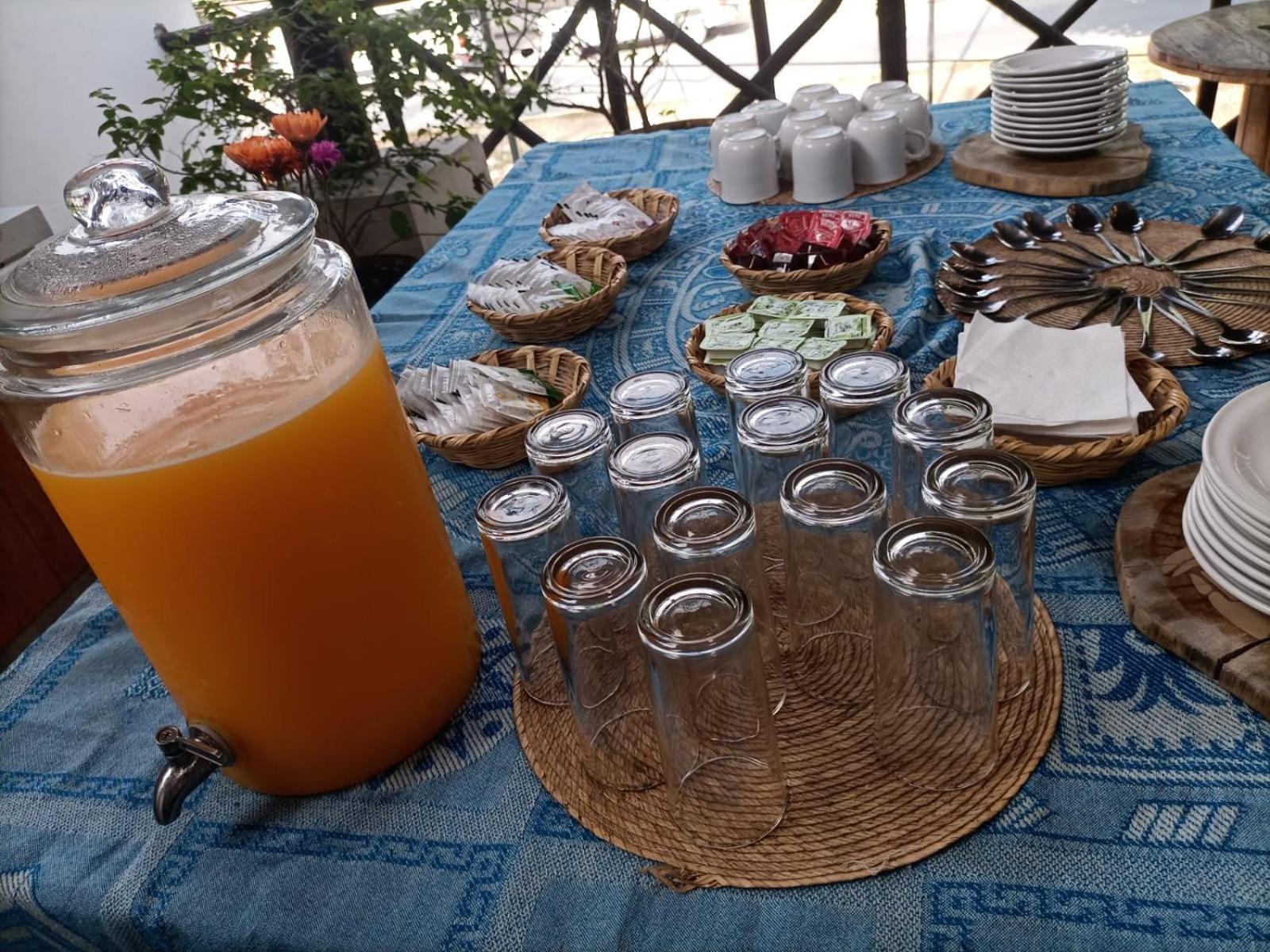 Mio Tulum Hotel Boutique 외부 사진 A typical breakfast in Morocco